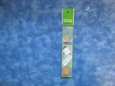 CHIAOGOO DOUBLE POINT PREMIUM BAMBOO 5" KNITTING NEEDLES SIZE 3 NIP B