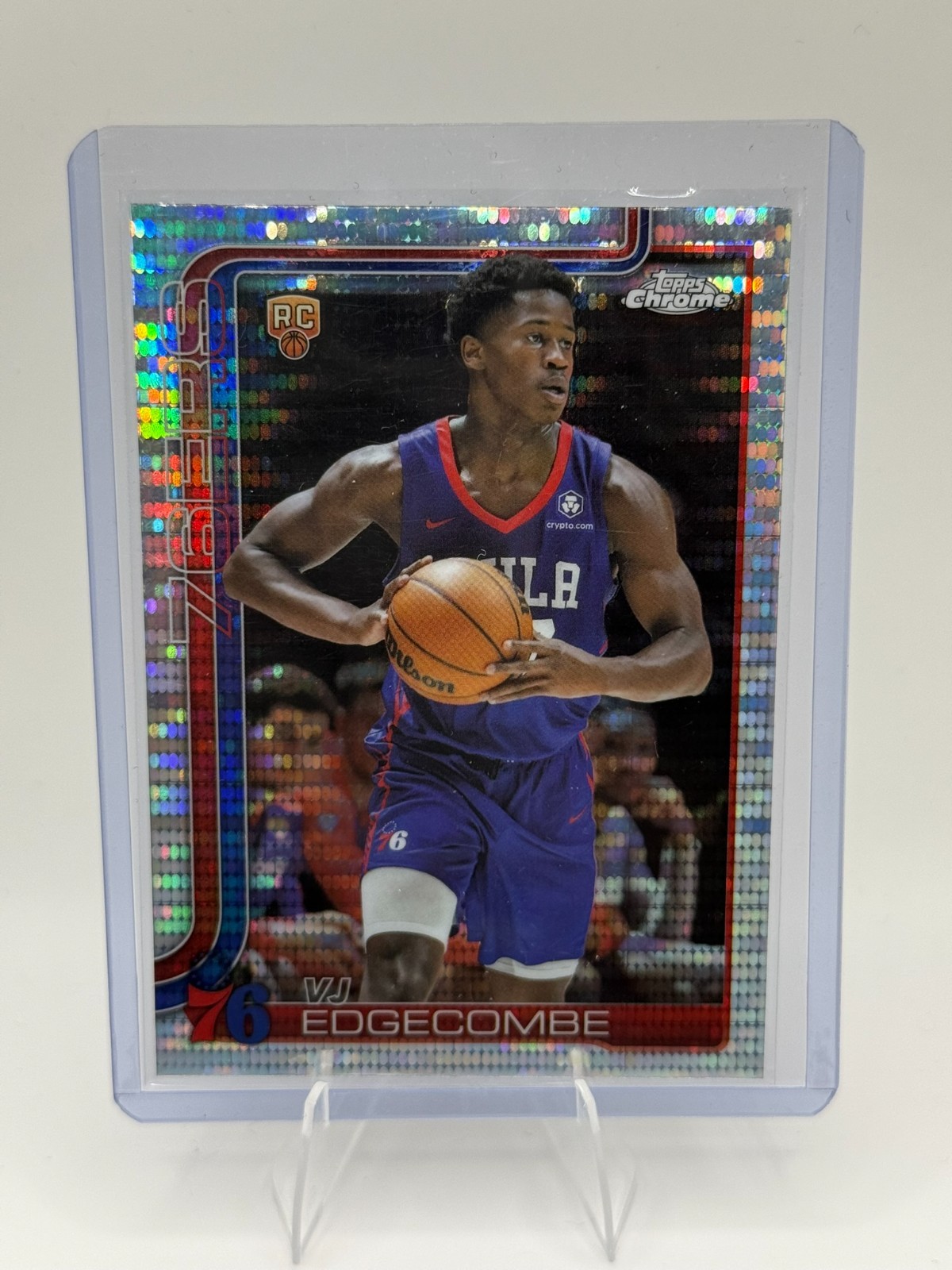2025-26 Topps Chrome - VJ Edgecombe #253 Pulsar Refractor (RC)