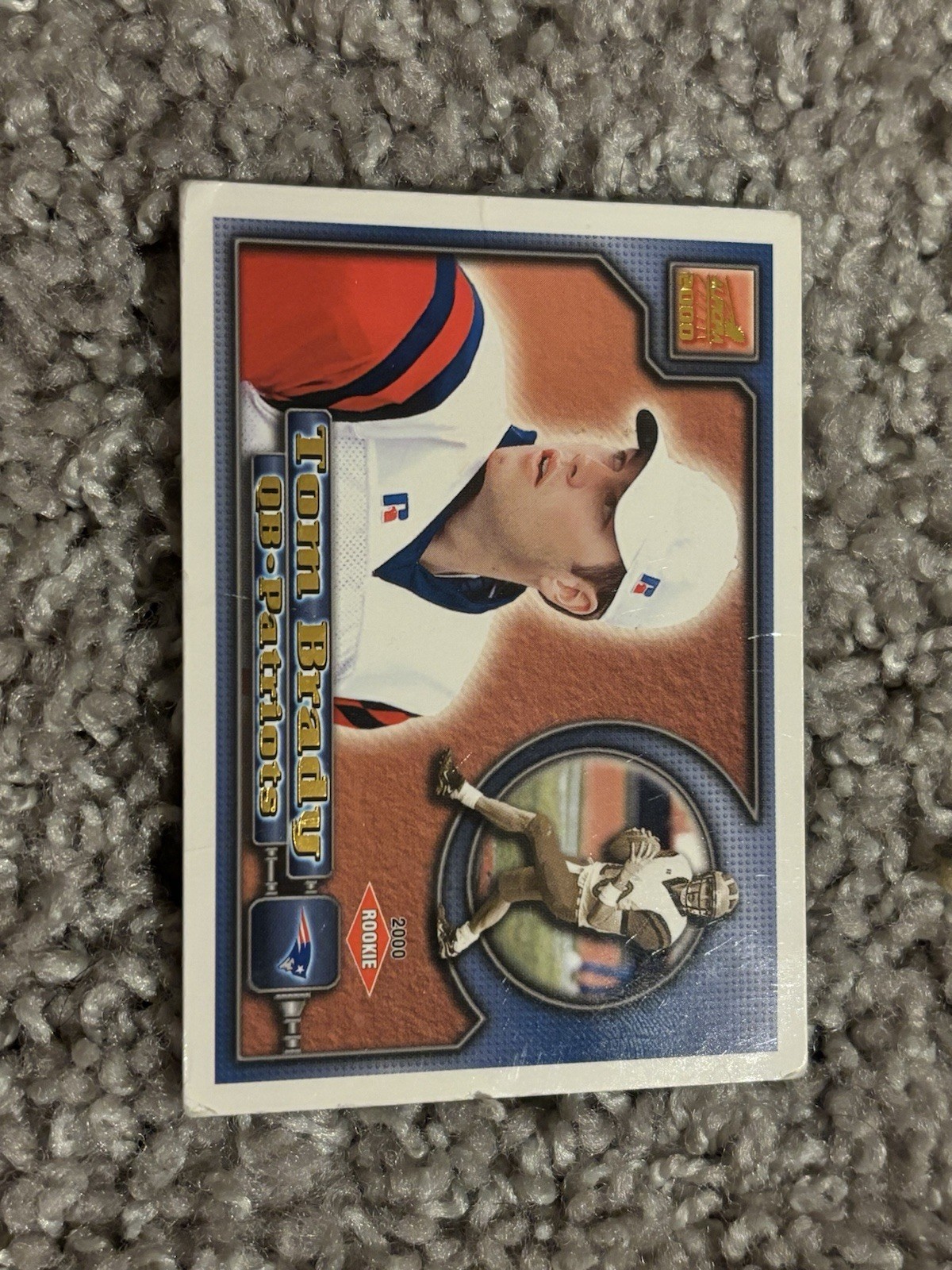 Pacific 2000 Aurora Tom Brady New England Patriots Rookie #84 Football Card