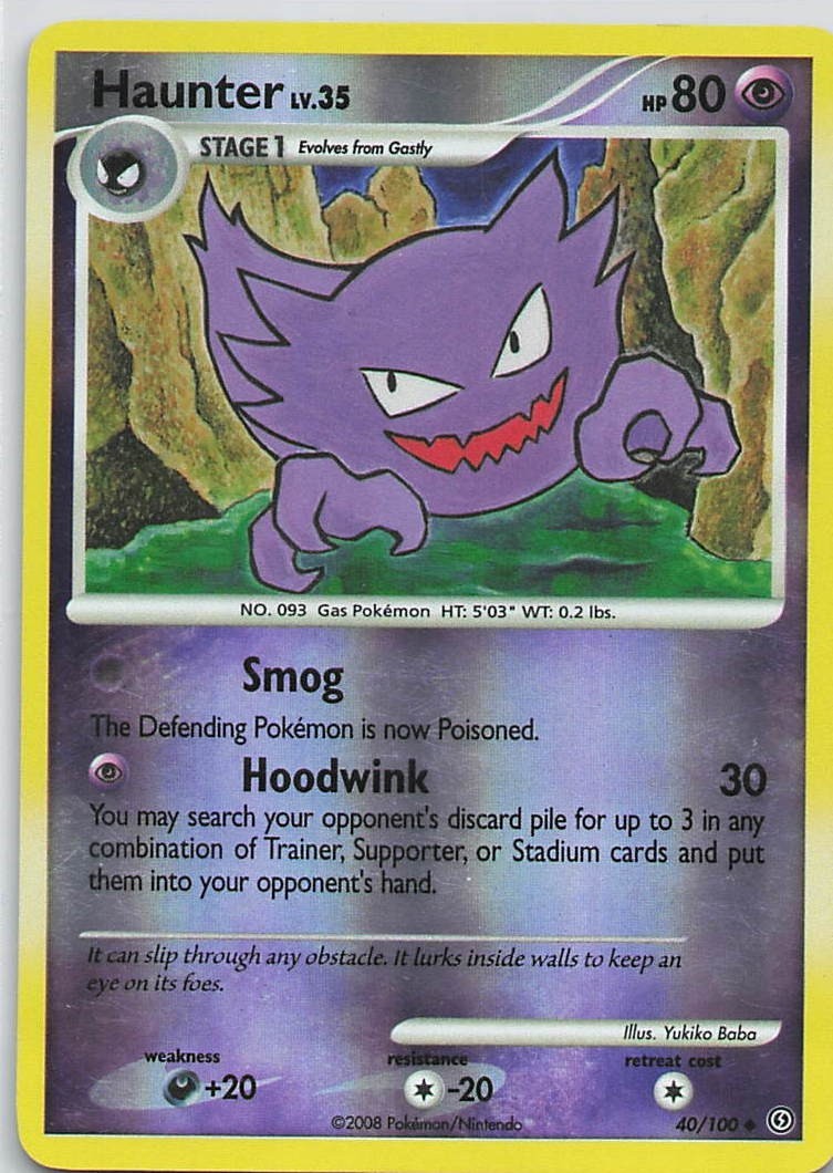 Haunter - 40/100 (Stormfront) - Lightly Played LP - Reverse Holo