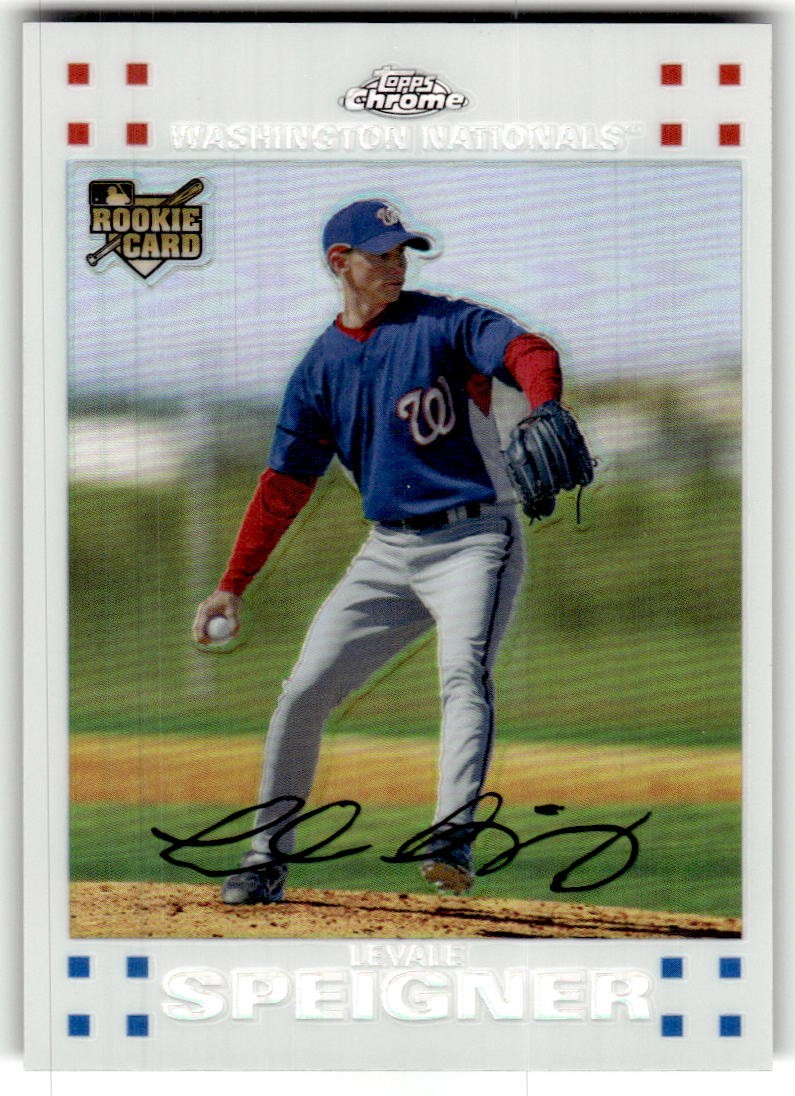 2007 Topps Chrome Levale Speigner White Refractors #/660 Rookie #294