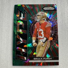2023 Prizm Brock Purdy Green Cracked Ice HYPE San Francisco 49ers  SP #H-2