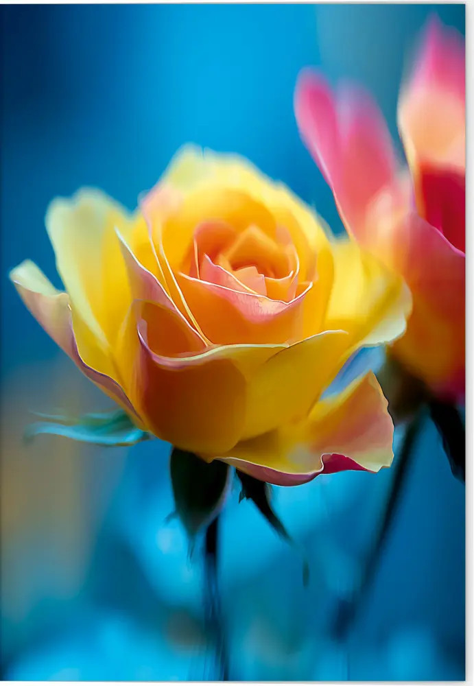 Grußkarte Blütenträume Motiv Gelbe Rose | VE mit 5 Klappkarten | Deutsch | 4 S. - Image 3