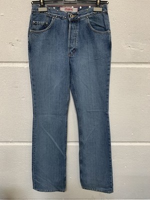 Mavi Damen Jeans Schlagjeans 136 Mid-Rise, Glockenboden Hellblau 29 34 W29 L34