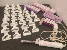 Jet Aire 4 in 1 Hair Styling System Hot Air Iron Roller Set Complete w/extras