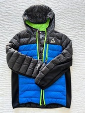 Gerry Boys Blue, Green, And Black Puffer Jacket, Size Medium 10/12
