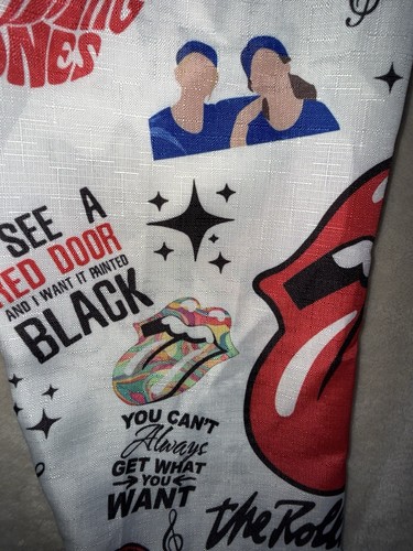 ROLLING STONES ALL OVER PRINT BUTTON DOWN SHIRT LANGARM * ART LOGOS * SIZE MED - Bild 9 von 14