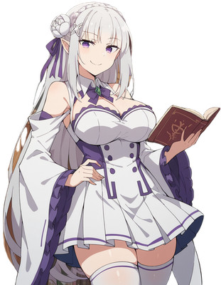 Emilia Re:Zero Vinyl Car Decal Sticker 7'' Weatherproof