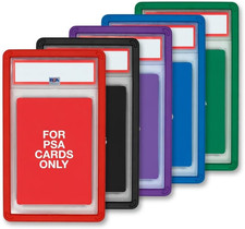 5-Pack PSA Slab Bumpers - Hard TPU Stackable Colored Guards with Precision Fit f