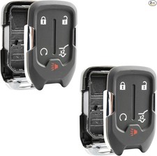 2X Remote Shell Button Pad Case Car Key Fob Cover Keyless Entry Remote Replaceme