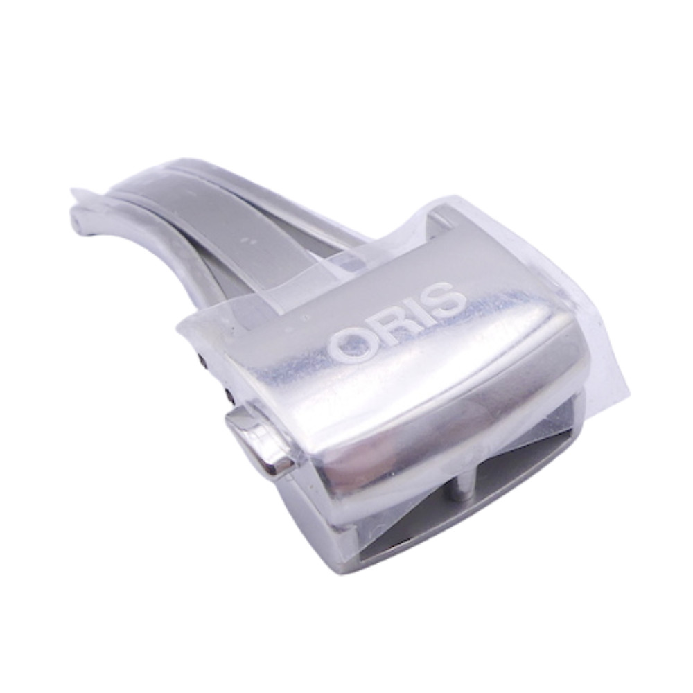 Boucle déployante Oris en acier brossé l'excellence horlogère suisse 07 32 14 40