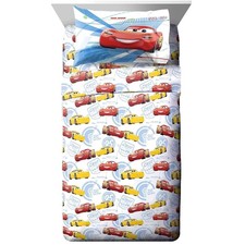 Disney Cars Sheet Set - Kids Bedding Twin Size