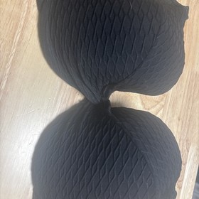 Victoria's Secret Forever Black Texture 36DD Mix & Match Icon Push-Up Bikini Top