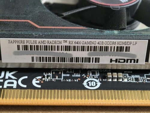 SAPPHIRE PULSE AMD Radeon RX 6400 4GB GDDR6 PCIe 4.0 Low Profile Gaming GPU - Bild 4 von 6