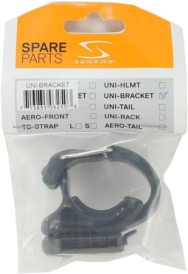 Serfas Universal Handlebar Mount for Headlights UNI-BRKT Black - Image 3 of 3