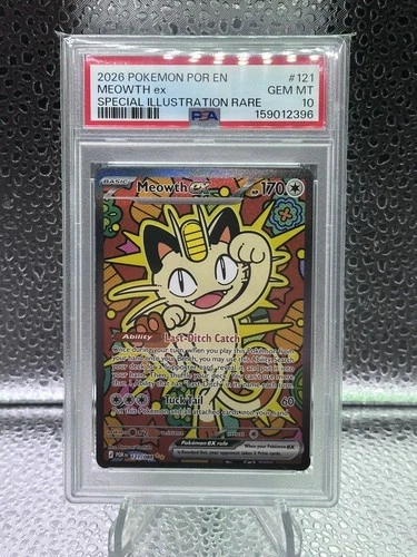 Pokemon Meowth Perfect Order Special Illustration Rare #121 PSA 10 Gem Mint