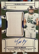 2022  NT Collegiate - Materials Signatures Trey McBride #54 Blue /49