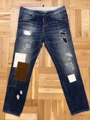 Super Rare! Dsquared2 Patchwork Runway Jeans Denim