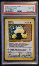 1999 POKEMON JUNGLE NO SYMBOL #11 SNORLAX HOLO PSA 8 WOTC