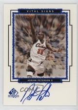 1999 SP Top Prospects Vital Signs Adrian Peterson #AP Auto 1fb7