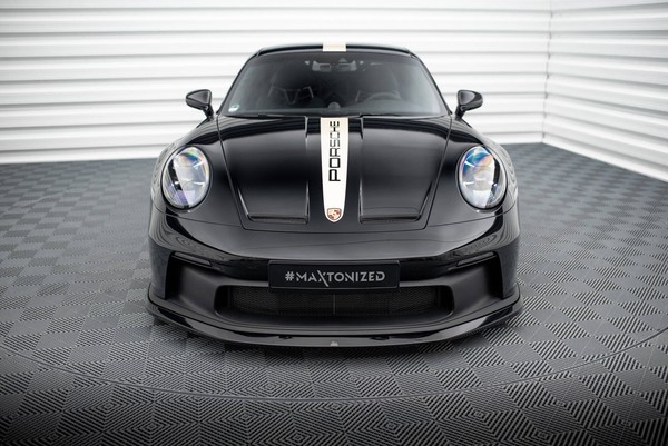 Front Ansatz FüR Porsche 911 992 GT3 Frontspoiler Spoilerschwert Lippe Schwarz-image