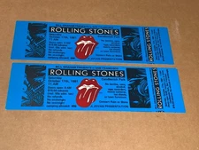 THE ROLLING STONES 1981 UNUSED CONCERT TOUR TICKETS Keith Richards Ephemera USA