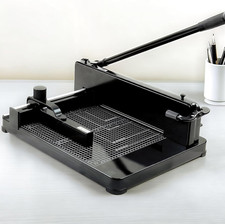 12" Heavy Duty Guillotine Paper Cutter, 400 Sheet Capacity Paper Cutter for A4 P