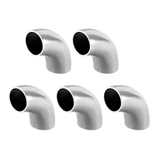 Stainless Steel Pipe Fitting 90 Degree Elbow Butt-Weld 5/8" OD 1.5mm Thick 5pcs