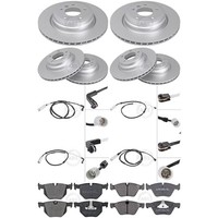 ABS Bremsscheiben + BelÄGe Vorne + Hinten Passend FüR BMW 3Er E90 E91 E92 E93