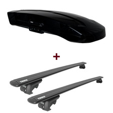 Dachbox Thule Vector M + Dachträger Thule für Subaru Impreza Kombi Typ GF top