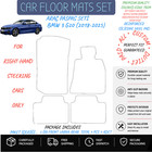 Car Floor Mats For BMW  3  G 20 (2018-2025)Black Carpet Auto Liners(Gray Trim)
