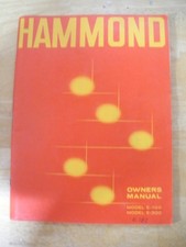 Genuine Hammond Organ Owner's Manual Models E-100  E-300