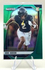 2025 Panini Prizm Draft Picks - Kobe Hudson #136 Green Prizm (RC)