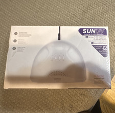 SUNUV SUNONE LED/UV Nail Lamp Gel Dryer 24W White w/ Timer Mode