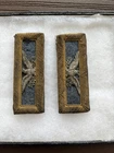 Original Pair of Civil War Colonel of Infantry Rank Shoulder Straps Embroidered