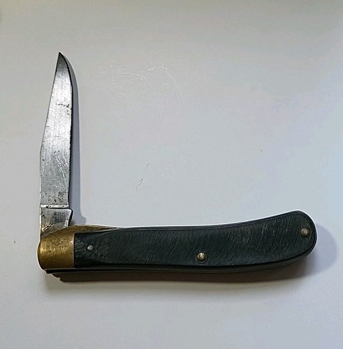Sears Craftsman Pocket Knife Model 95074 Gunstock Trapper Liner Lock - Picture 6 of 6