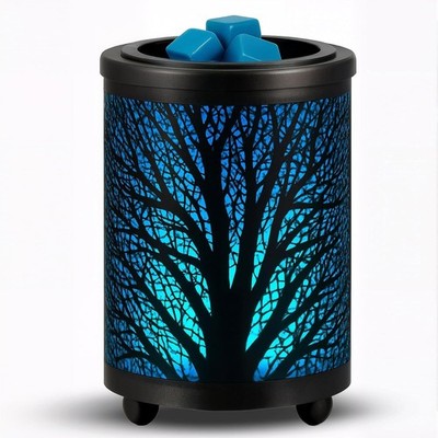 Calentador eléctrico cera aromática con luz LED 7 colores decoración hogar