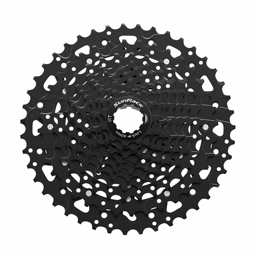 Cassetta 10v. Sunrace CSUS400 11-43 per mountain bike Shimano nera (confezione)