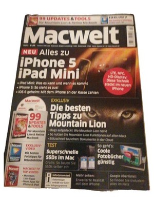 Macwelt 10/2012 iPhone 5 iPad Mini Mountain Lion SSD Tests