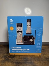 AT T CL82215 2 Handset Cordless Phone Answering System Smart Call Blocker NEW
