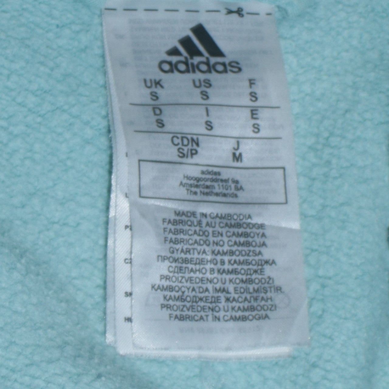 Adidas Blue Hoodie Mens S image 7