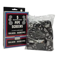 500 Pipe Filters 20mm Silver Screens Stainless Steel Pipe Screens 3/4 (Full Box)