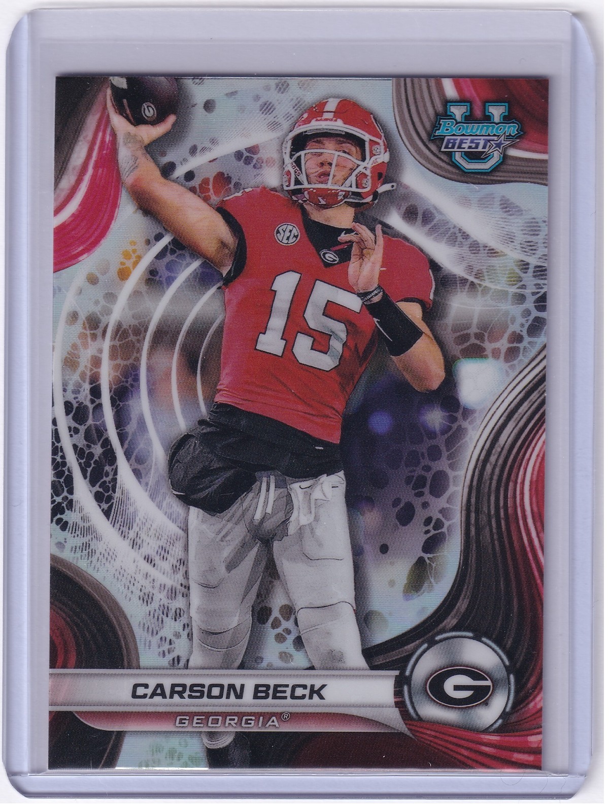 Carson Beck 2024 Bowman Best U Refractor #4