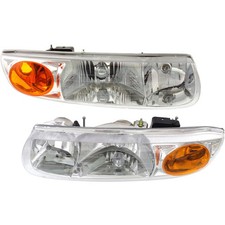 Headlight Assembly Set For 2000-2002 Saturn Sl2 Sl1 Sl Left Right Side With Bulb Headlight Assembly Set For 2000-2002 Saturn Sl2 Sl1 Sl Left Right Side With Bulb