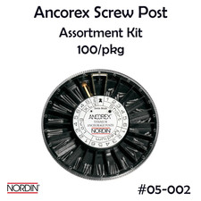 1x Ancorex Screw Post Assortment Kit 100/Bx (Nordin) #05-002