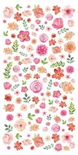 Paper House Decorative Stickers-Pink Flowers