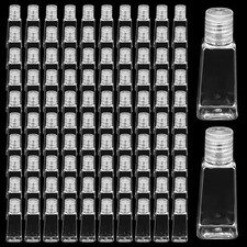 100 PCS 30ml /1oz Empty Bottles with Flip Caps, Plastic Flip Cap Bottles, Cle...