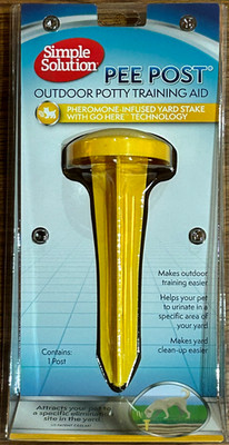 Simple Solution Pee Post Outdoor Dog Potty Training Aid   13'' Pheromone Stake