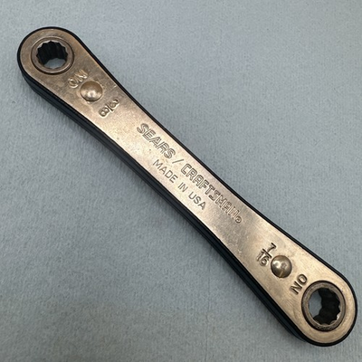 #ad Sears Craftsman 3 8” 7 16” Ratcheting Box Wrench 12 Point Vintage 9 43682 USA $9.99
