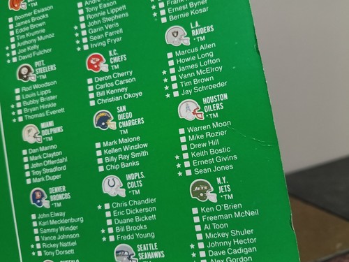 1989 Kenner Starting Lineup NFL FREEMAN MCNEIL New York Jets ๐ Toy Figure +Card - Picture 21 of 23